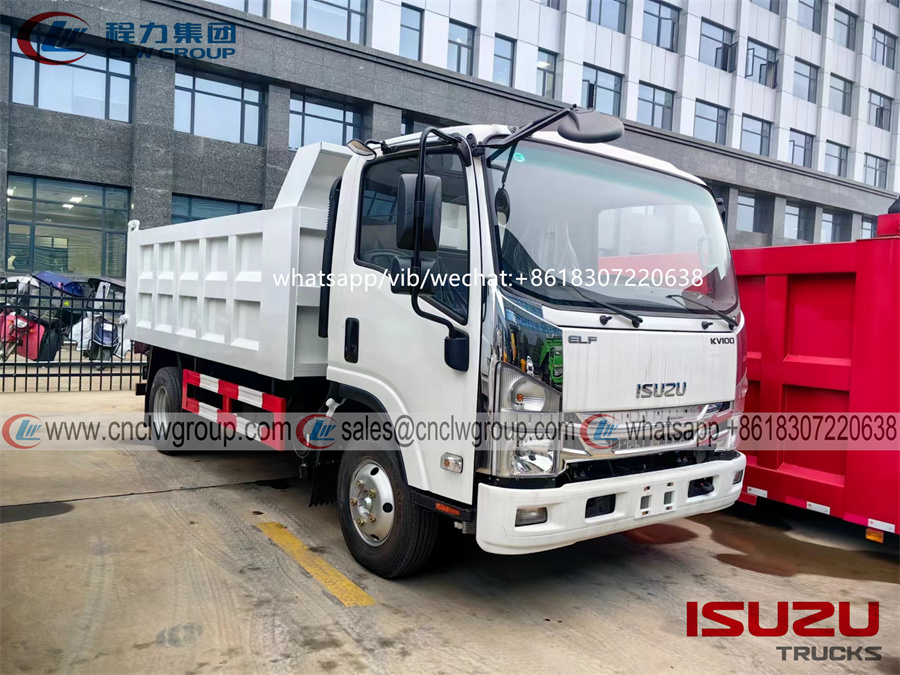 Brand New Japan ISUZU KV100 6cbm Dump Truck Garbage Trucks for Sale