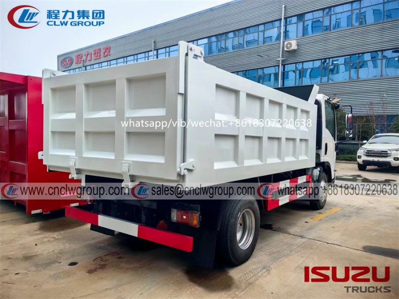 Japan ISUZU KV100 6cbm Dump Truck Garbage Trucks for sale