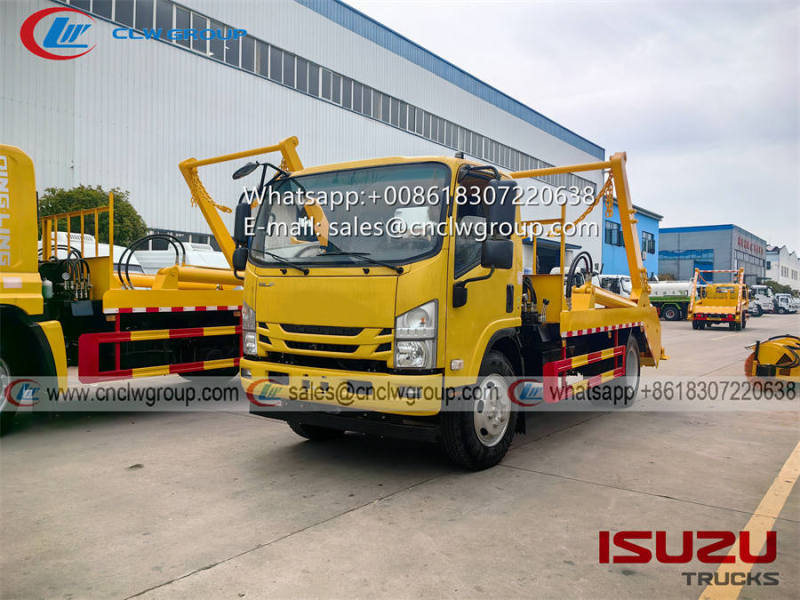 ISUZU 700P 8cbm skip loader garbage truck