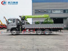CLW 6x4 boom crane truck with 12 ton telescopic crane