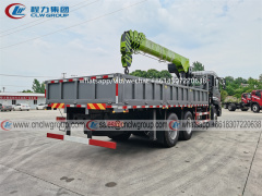 CLW 6x4 boom crane truck with 12 ton telescopic crane