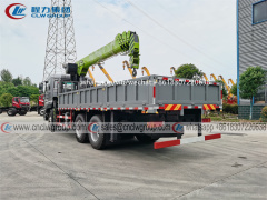 CLW 6x4 boom crane truck with 12 ton telescopic crane