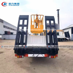ISUZU FRR flatbed truck mounted 4t crane and working basket