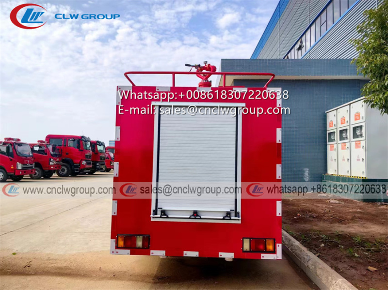 ISUZU 600P 4000L water tanker fire truck with sprinkler