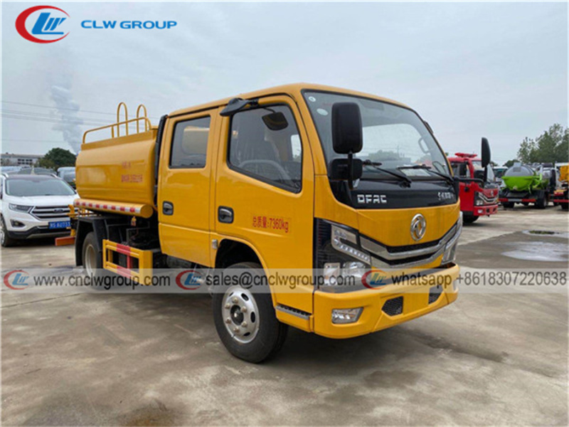Dongfeng double cab 3000 liter water sprinkler truck