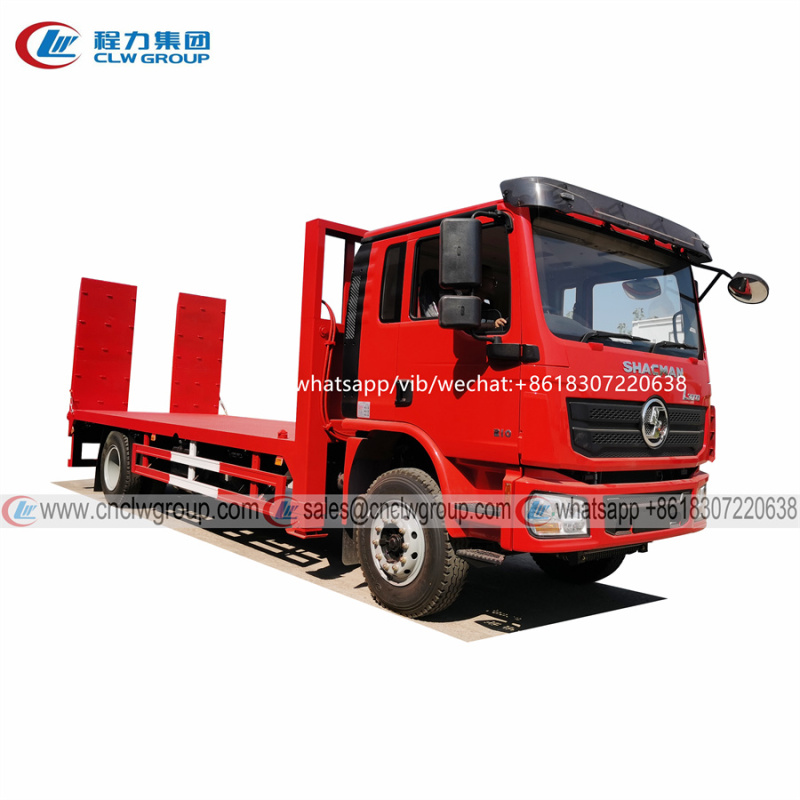 SHACMAN 15 ton self loader flat bed truck with winch & container locks