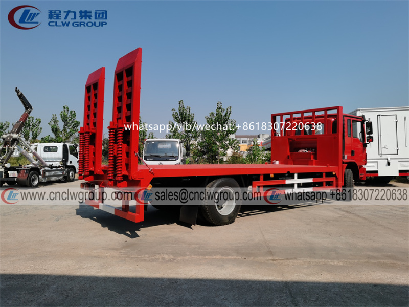 SHACMAN 15 ton self loader flat bed truck with winch & container locks