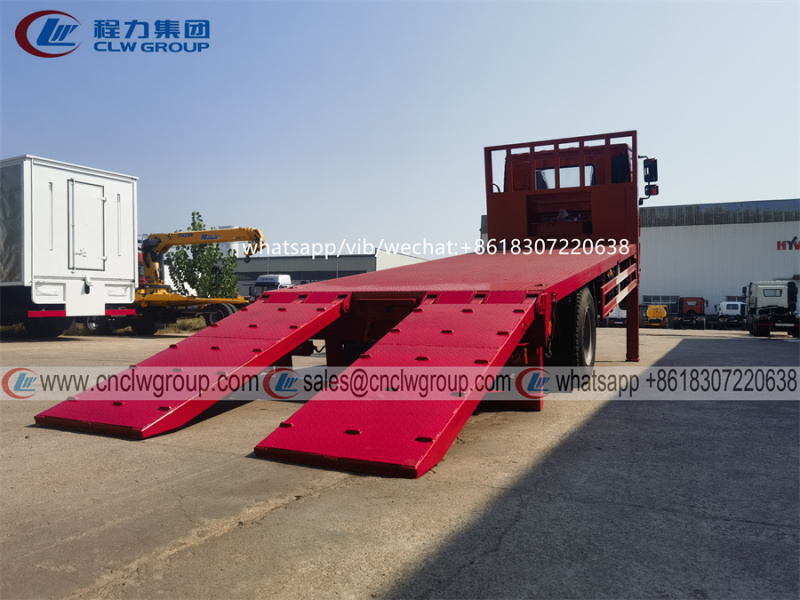SHACMAN 15 ton self loader flat bed truck with winch & container locks