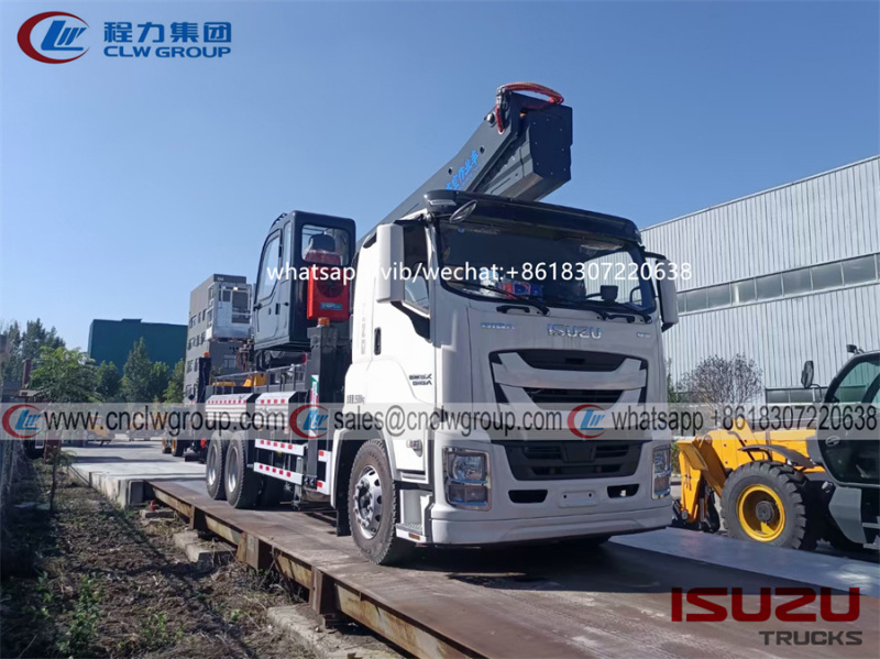 Biggest ISUZU GIGA 6x4 56m aerial platform lifting basket truck