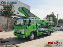 ISUZU KV100 28m aerial platform basket manlift truck