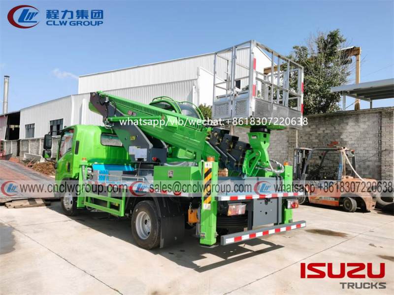 ISUZU KV100 28m aerial platform basket manlift truck