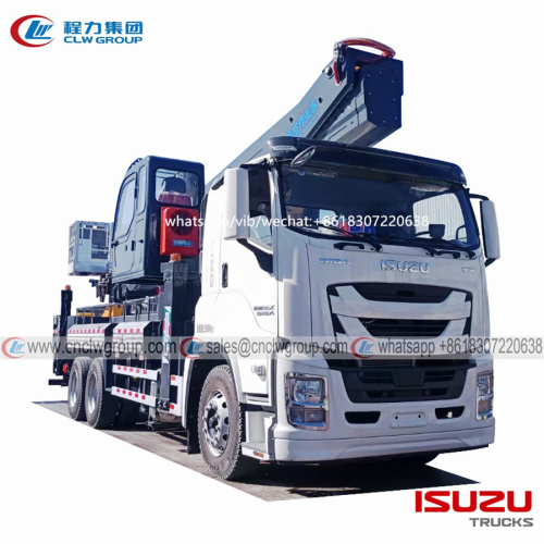 Biggest ISUZU GIGA 6x4 56m aerial platform lifting basket truck