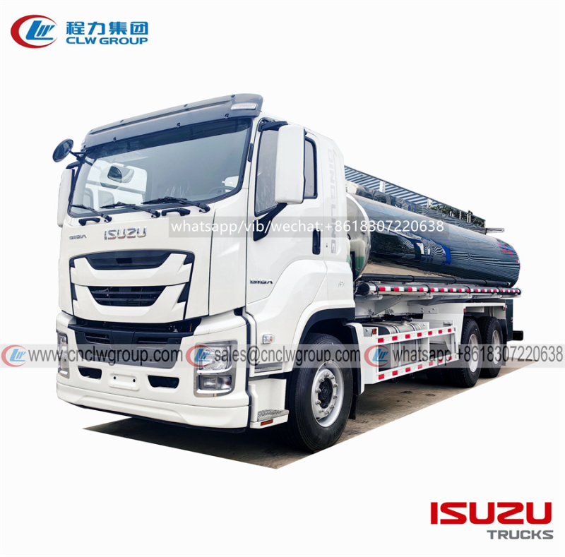 ISUZU 6x4 20000 liter stainless steel drinking water tank truck