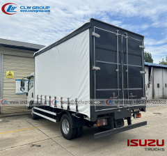 ISUZU KV100 5 ton side sliding curtain truck