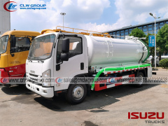 ISUZU 8000L vacuum sewage septic tanker truck