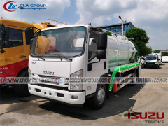 ISUZU 8000L vacuum sewage septic tanker truck