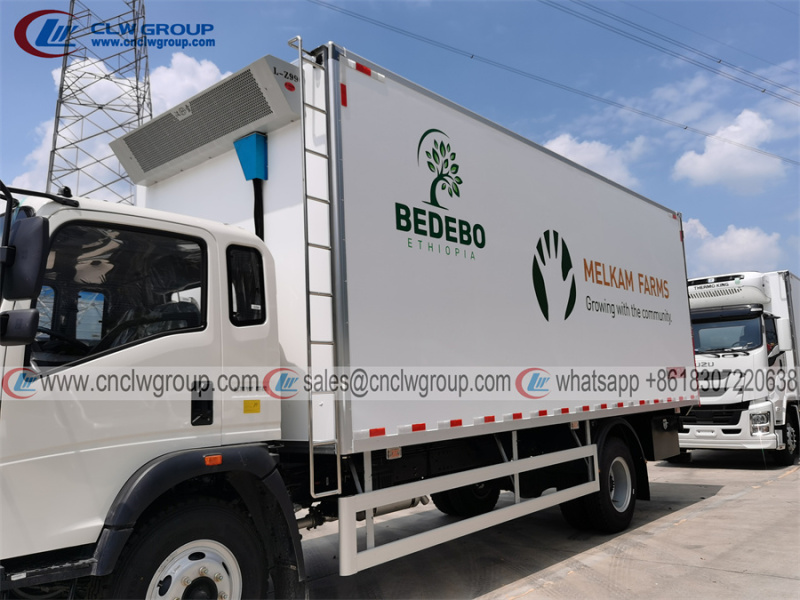 HOWO 4x2 6.8m 10 ton freezer box truck