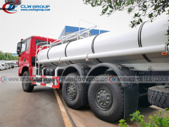 SHACMAN X3000 6x6 15000 liter stainless steel drinking water tanker truck