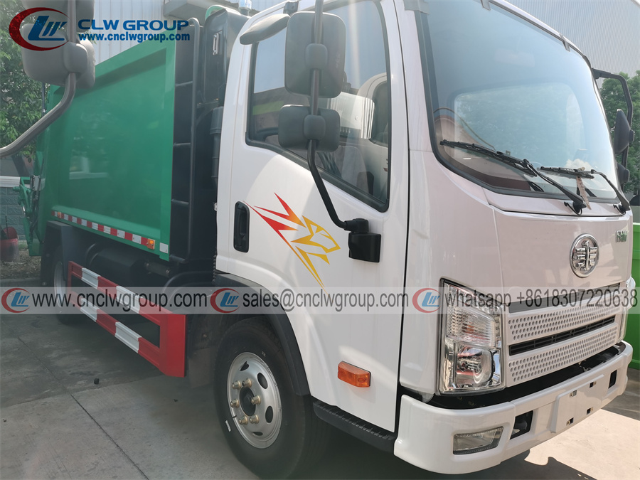 Faw 5 cubic meters compressed garbage truck