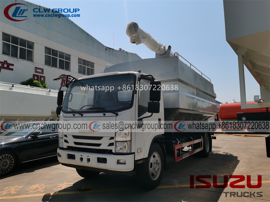 ISUZU 12m3 auger delivery bulk silage animal cattle feed trucks