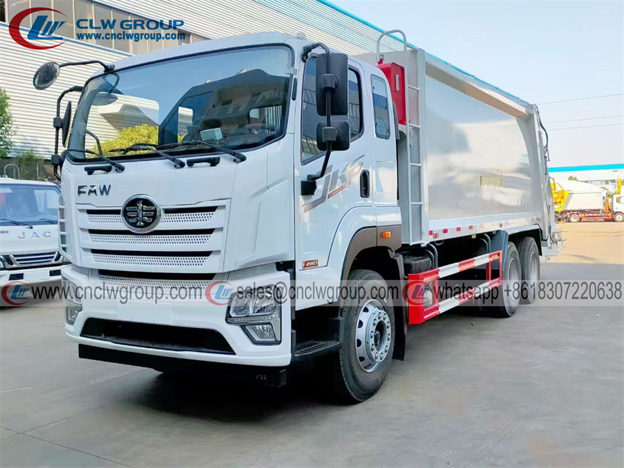 Faw jk6 15m3 home garbage compactor truck