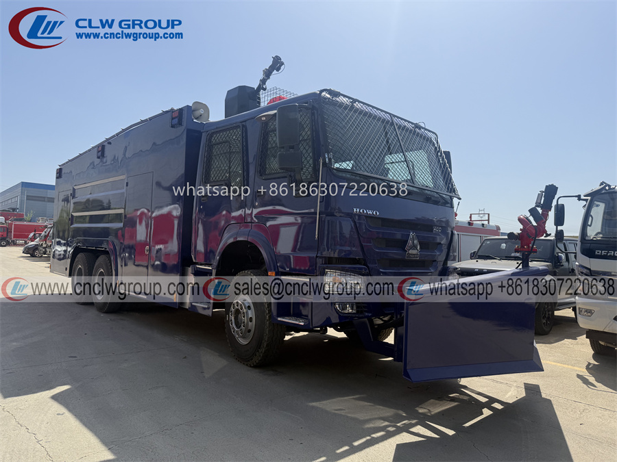 HOWO 6*4 anti riot water tank fire truck