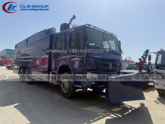 HOWO 6*4 anti riot water tank fire truck