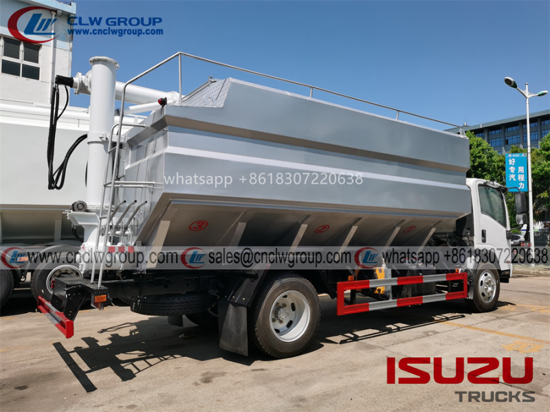 ISUZU 12m3 auger feed trucks