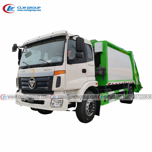 FOTON ETX 15m3 Garbage Compactor Truck with Swing Arm Skip bin