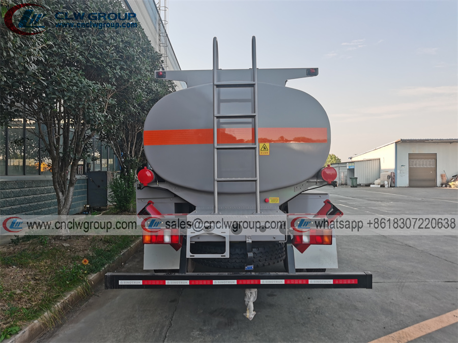 HOWO 8000 liters diesel transfer tank refuel tanker truck