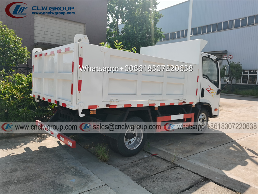Faw 4x2 3 4 ton urban transport rubbish tipper trucks