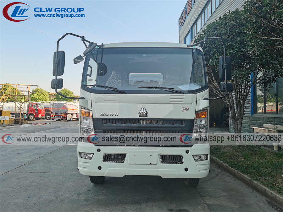HOWO 8000 liters diesel transfer tank refuel tanker truck
