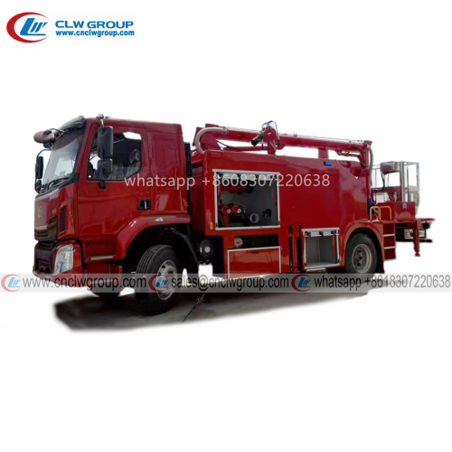 Liuqi Chenglong H5 4m3 5m3 bucket lifting jet water fire trucks