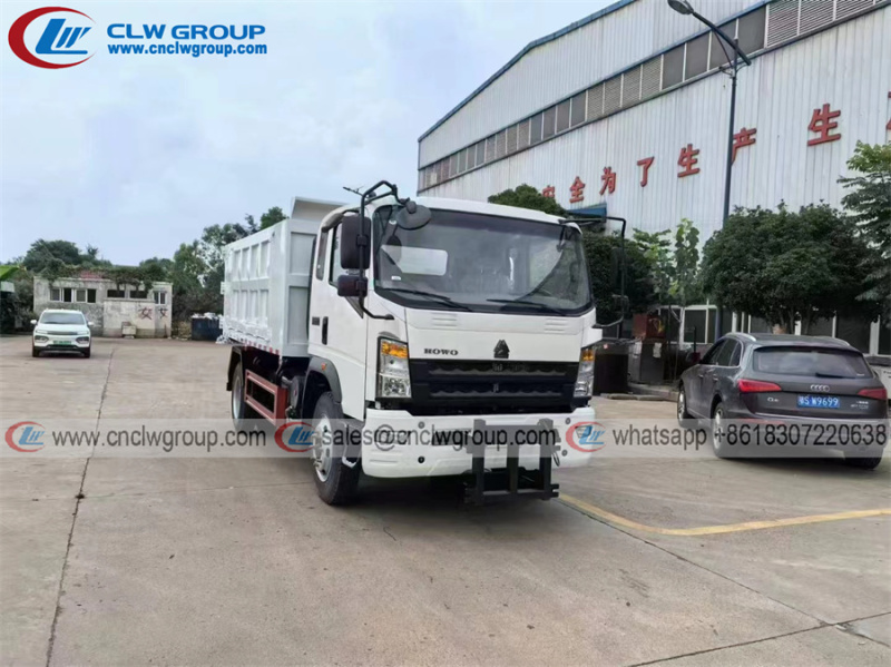 Sinotruk HOWO 7 - 8 ton rubbish dump trucks