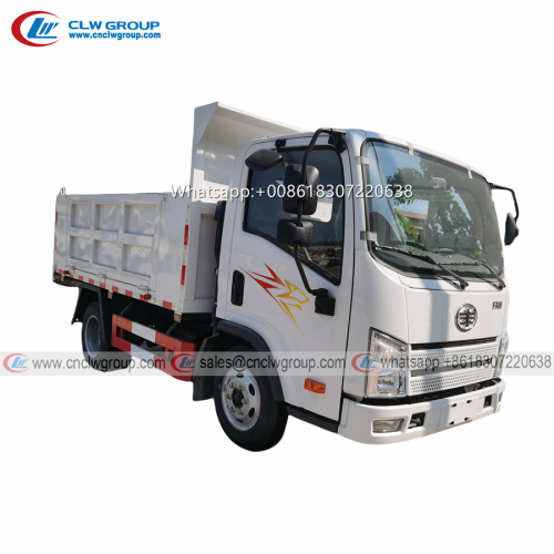 FAW 4x2 3 4 ton urban transport rubbish tipper trucks