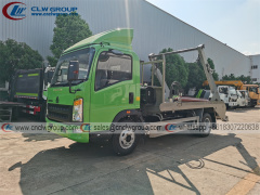 HOWO RHD 4cbm skip loader garbage truck