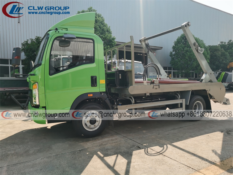 HOWO RHD 4cbm skip loader garbage truck