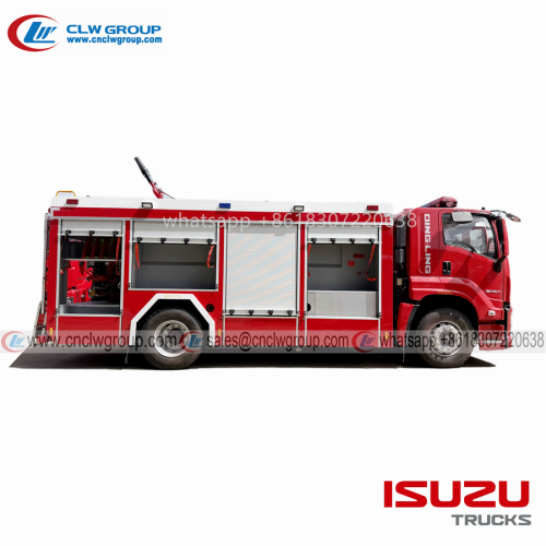 ISUZU FVR giga 8000 liters water tanker fire fighting truck