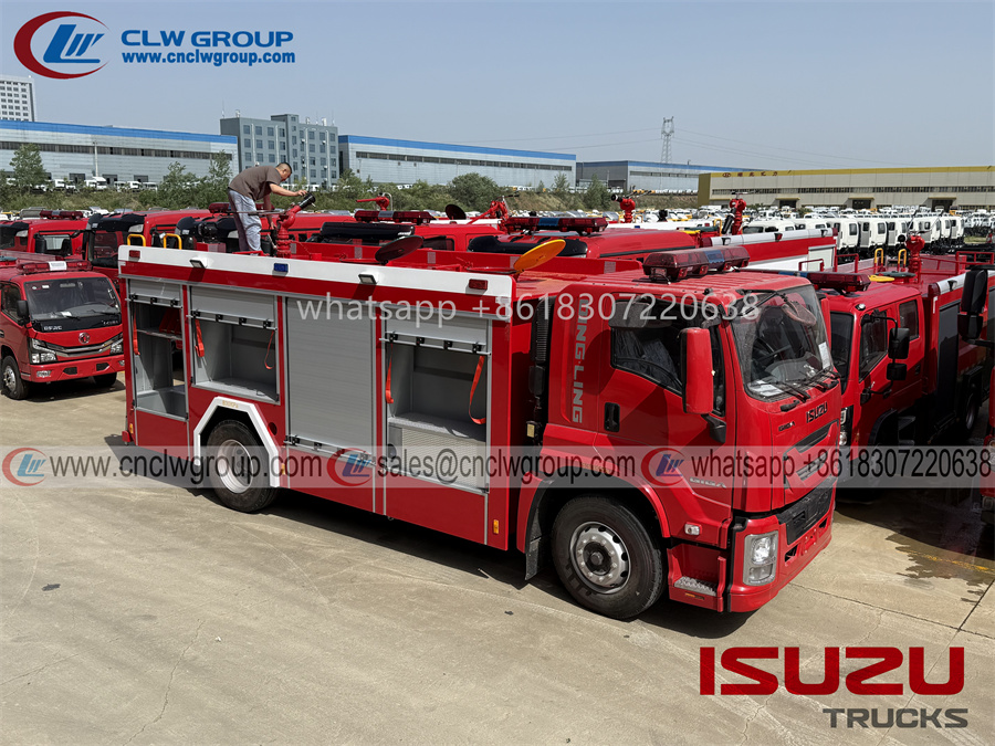 ISUZU FVR giga 8000 liters water tanker fire fighting truck