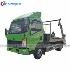 HOWO RHD 4cbm skip loader garbage truck