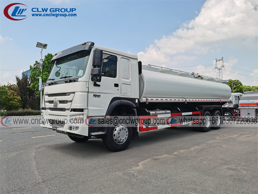 HOWO 6x4 20 to 25 m3 diesel tanker oil fuel transport tank trucks