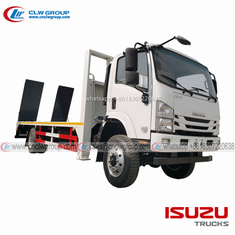 ISUZU 4x4 off road 8 ton self loading flatbed truck with 6 ton winch