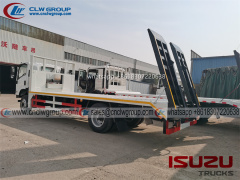 ISUZU 4x4 off road 8 ton self loading flatbed truck with 6 ton winch