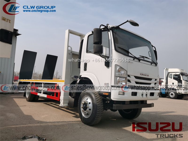 ISUZU 4x4 off road 8 ton self loading flatbed truck with 6 ton winch