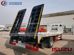 ISUZU 4x4 off road 8 ton self loading flatbed truck with 6 ton winch