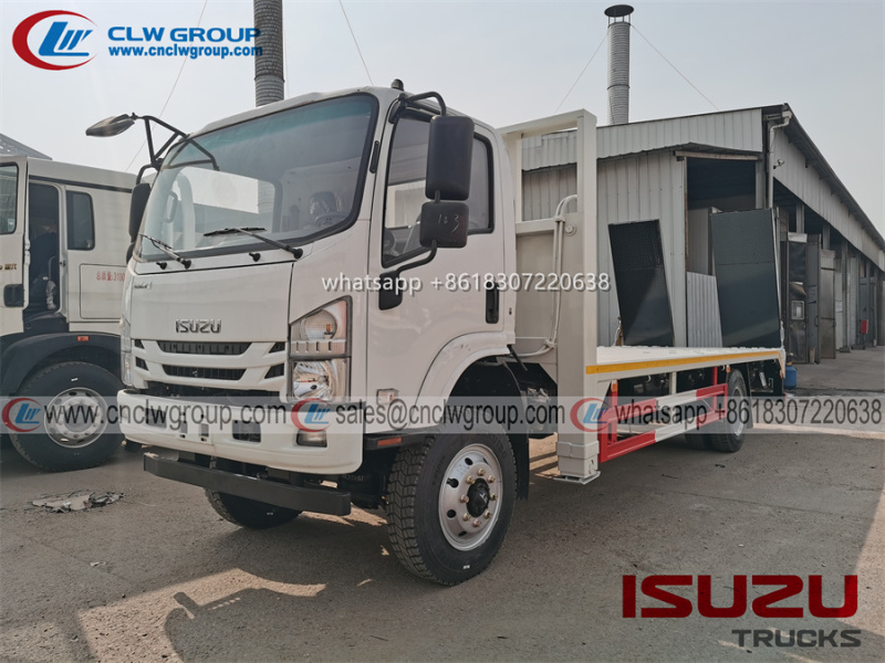 ISUZU 4x4 off road 8 ton self loading flatbed truck with 6 ton winch
