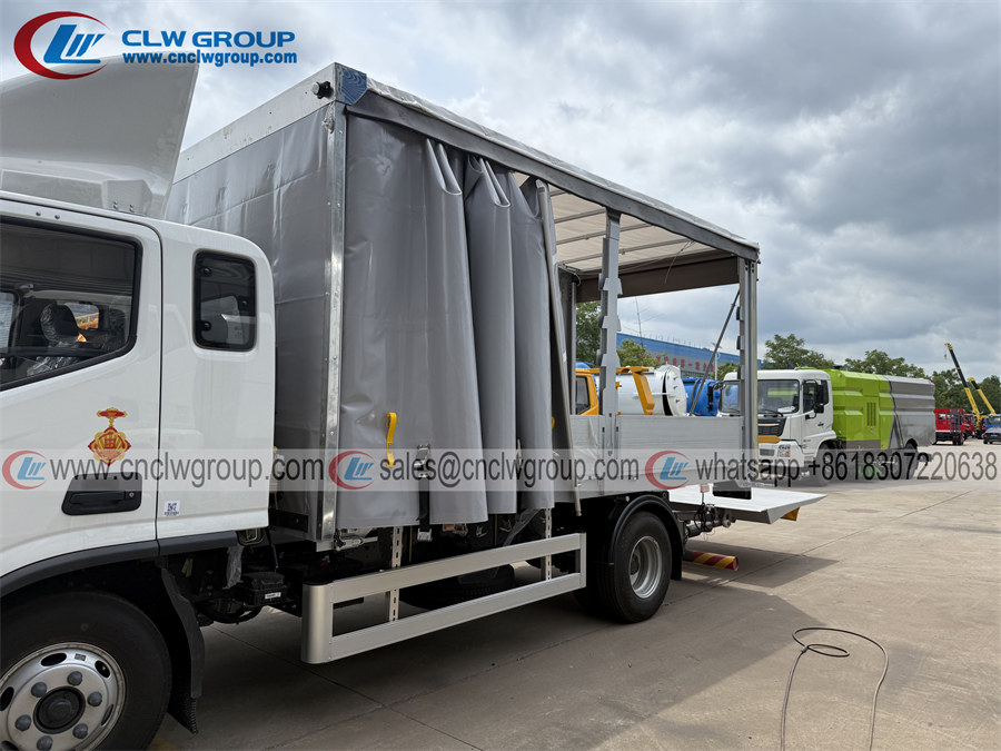 Foton Aumark 5-6 ton curtainsider sliding curtain side cargo box truck
