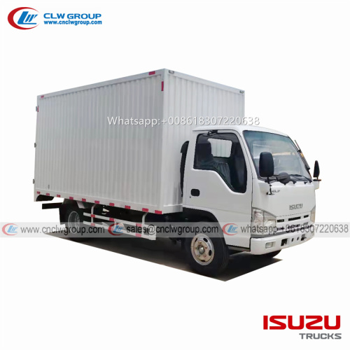 ISUZU elf 5 ton 14ft van cargo box trucks for sale