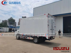 ISUZU elf 5 ton 14ft van cargo box trucks for sale