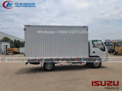 ISUZU elf 5 ton 14ft van cargo box trucks for sale